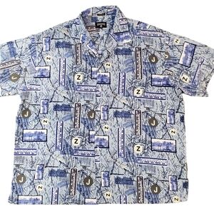 Rocawear Map Of Brooklyn Button Down Shirt Size XXXL